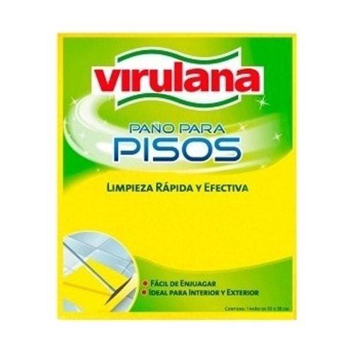 Paño de limpieza Virulana Pano paño amarillo pack x 6