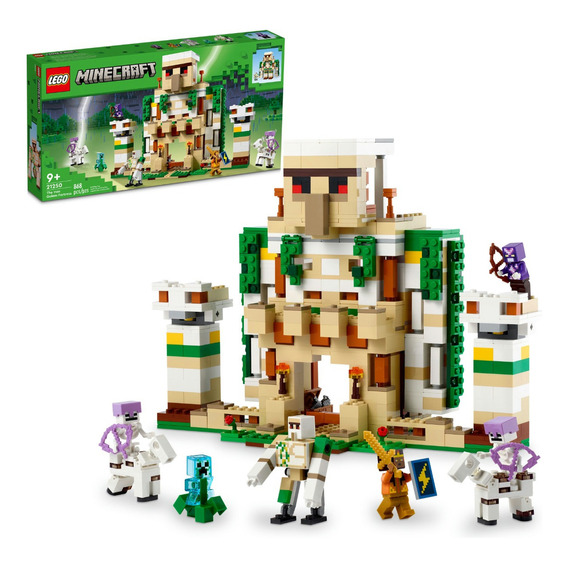 Kit Lego Minecraft La Fortaleza Del Gólem De Hierro 21250 3+ Cantidad de piezas 868