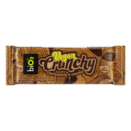 Barra Bio2 Vegan Crunchy Sem Glúten  Sabor Caramelo E Cacau Cobertura Chocolate Meio Amargo 28 G