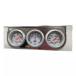 Reloj Triple Mecánico  Universal Temperatura Aceite Bateria