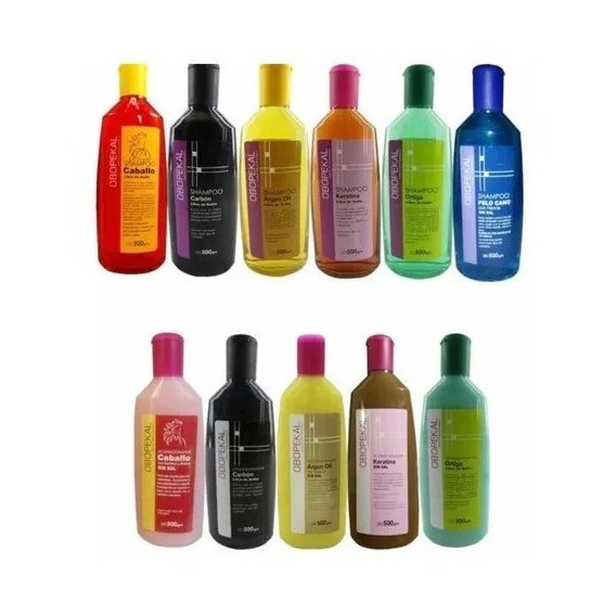 10 Shampoo Con Keratina Sin Sal Obopekal 500ml