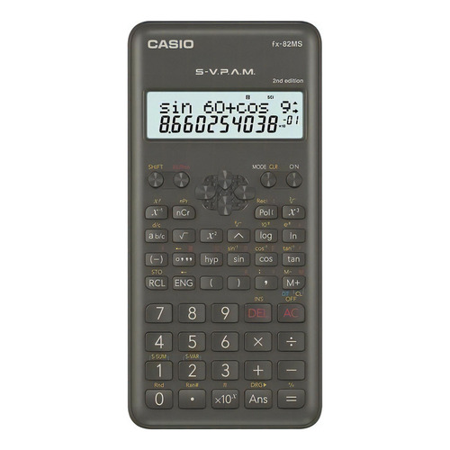 Calculadora Cientifica Casio Fx-82ms 240 Funciones Estuche Color Azul Marino