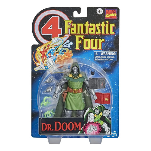 Figura De Acción Marvel Comics Fantastic Four Dr. Doom +3