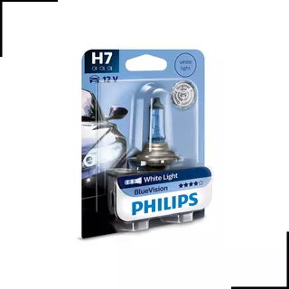 Lâmpada Super Branca Blue Vision H7 Philips (unitário)