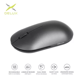 Mouse Delux Inalambrico M399gx 2.4ghz Recargable