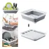 Secaplatos Escurridor Silicona Plegable Platos Vajilla Piu Color Blanco Con Gris