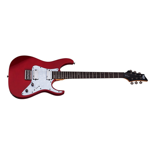 Guitarra eléctrica Schecter SGR Banshee-6 de tilo metallic red con diapasón de palo de rosa