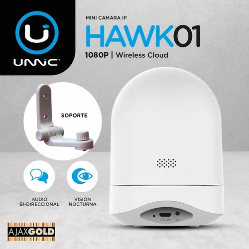 Camara Seguridad Ip Unnic Full Uhd Wifi Exterior Interior 2k Color Blanco