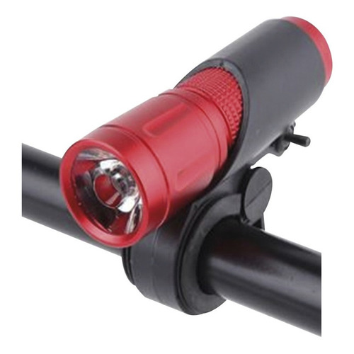 Linterna Para Bicicleta Delantera Aluminio Toolcraft Tc5515 Color Rojo