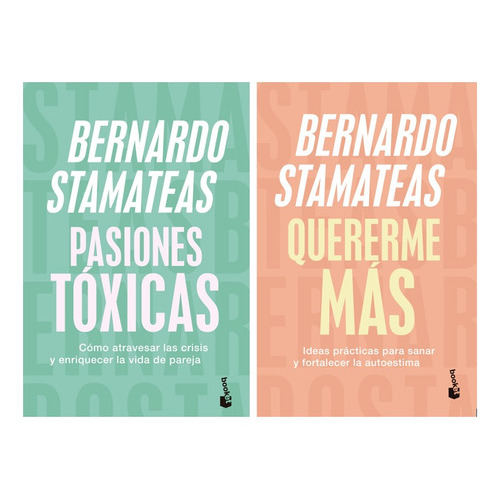 Pasiones Tóxicas + Quererme Más, De Bernardo Stamateas. Editorial Booket, Tapa Blanda En Español, 2023