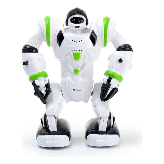 Robot Calvin Strong Pioner Con Luz Y Sonido 20cm Edu