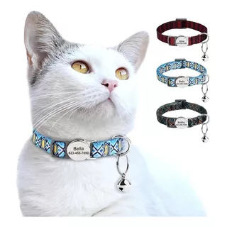 Collar Para Gatos Con Grabado Incluido Alta Calidad