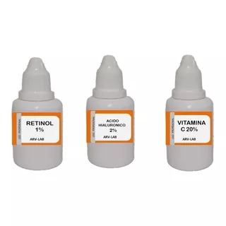 Retinol + Acido Hialuronico + Vitamina C Kit 3 X 50cc 