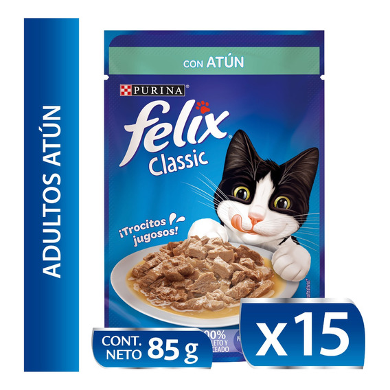 Purina Felix Sachet Adulto Atun 85gr X15 Und | Mdr