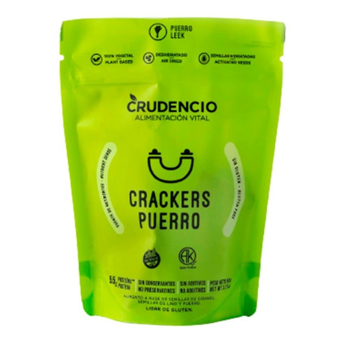 Crackers Puerro Crudencio Vegano | Libre De Gluten | Kosher