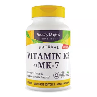 Vitamina K2 Mk7 Healthy Origins 180 Caps 100mcg