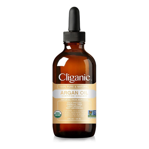 Cliganic Argan Oil 100% Pure & Natural 4oz 120ml