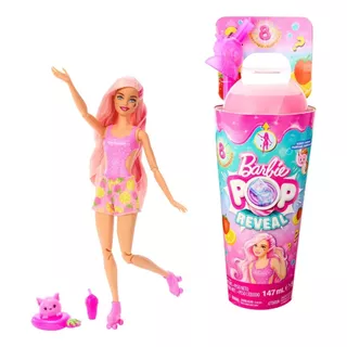 Muñeca Barbie Pop Reveal Cambia De Color Acessorios Y Slime