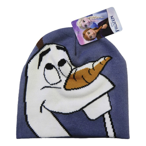 Gorro De Lana Infantil Olaf Frozen Oficial Original