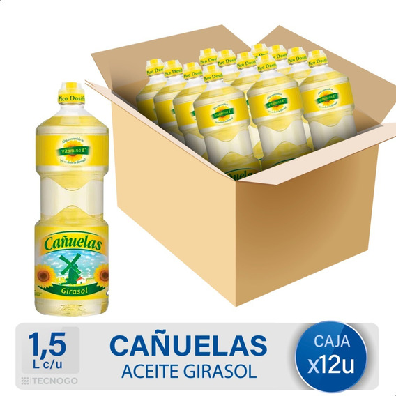 Caja Aceite Girasol Molinos Cañuelas Vitamina E Mejor Precio