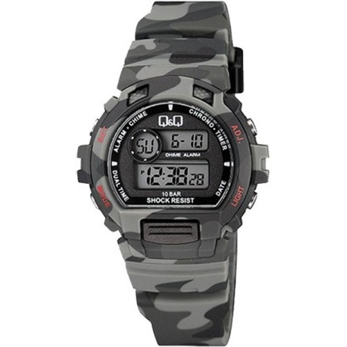 M153j009y - Reloj Q&q Plastico Digital Illum. Camufl Color de la correa Camuflado gris Color del bisel Camuflado gris Color del fondo Negro