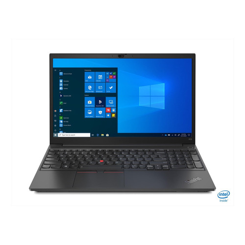 Notebook Lenovo ThinkPad E15 Gen 2 (Intel) black 15.6", Intel Core i7 1165G7  16GB de RAM 512GB SSD, Intel Iris Xe Graphics G7 96EUs 1920x1080px Windows 10 Pro