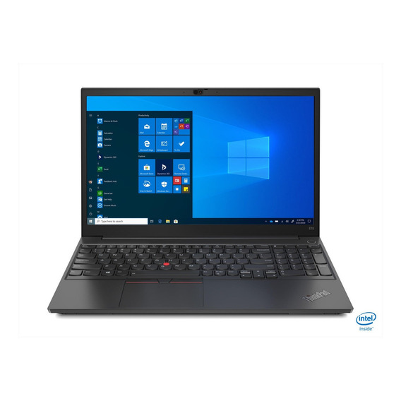 Notebook Lenovo ThinkPad E15 Gen 2 (Intel) black 15.6", Intel Core i7 1165G7  16GB de RAM 512GB SSD, Intel Iris Xe Graphics G7 96EUs 1920x1080px Windows 10 Pro