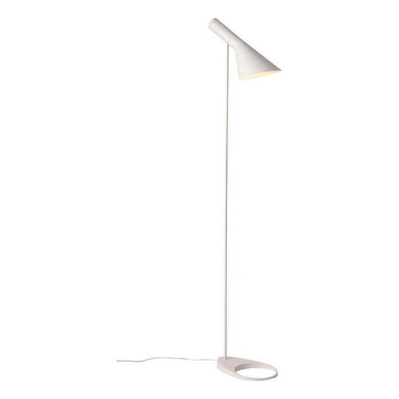 Lampara De Pie Brescia Luminaria Living Dormitorio Lcm Estructura Blanco