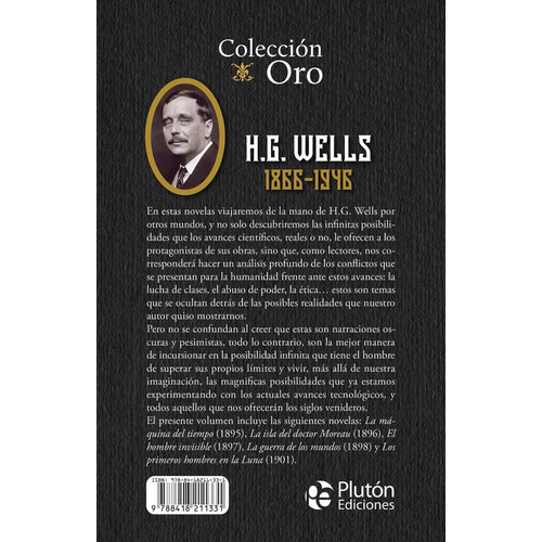 Libro H.g Wells Novelas Esenciales Coleccion Oro Tapa Dura