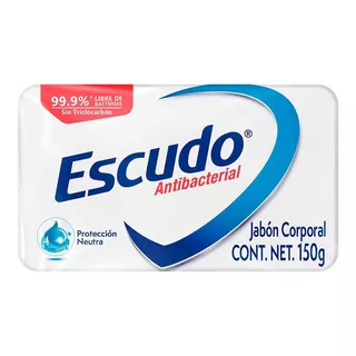 Jabón En Barra Escudo Antibacterial Protección Neutra 150g