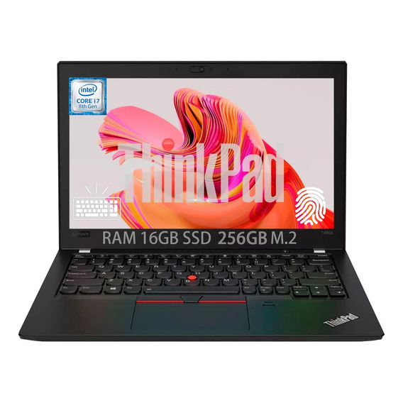 Laptop Portatil Lenovo T480s Core I7 8ª 16g Ram 256g Ssd Fhd