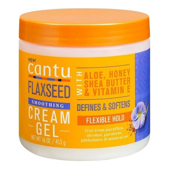 Gel En Crema Hidratante Con Aceite De Lino Cantu 453g