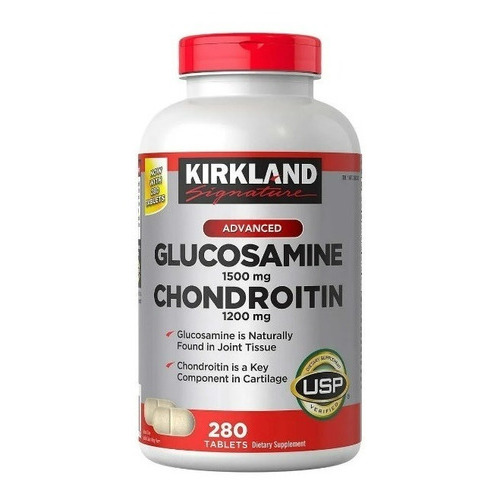 Glucosamina 1500 Mg & Condroitina 1200 Mg -280 Tab, Kirkland Sabor Neutro