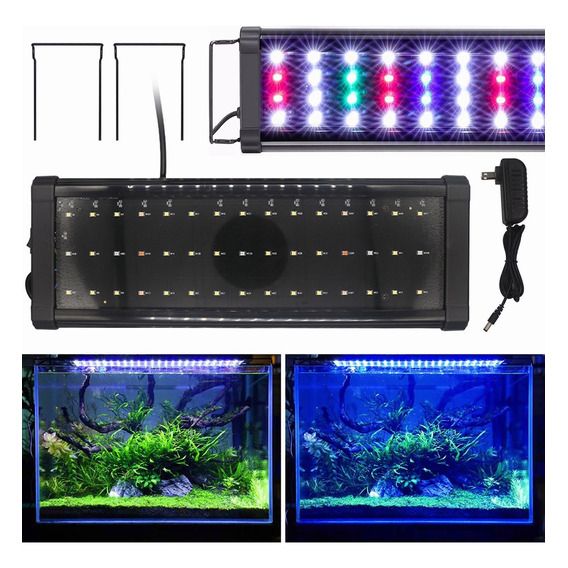 Luz Led Para Acuario De 12 W, 5 Colores Para Tanque Plantado