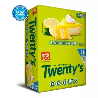 Barras De Proteina Yourgoal Twentys 12u Lemon Cheesecake