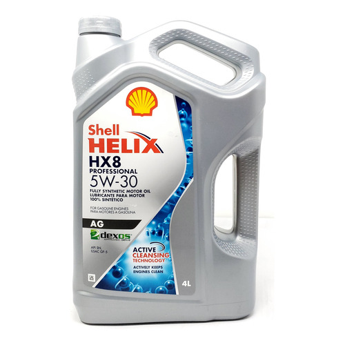 Aceite Motor Shell Helix Hx8 5w30 Sintetico 4 Lts