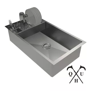 Lavatorio De Inox 70x40 Cuba C/ Escorredor Umido De Legumes