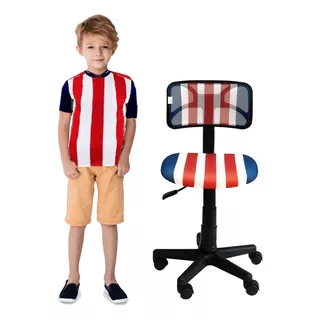 Silla De Escritorio Giratoria Cómoda Ruedas Equipos Futbol Color Chivas