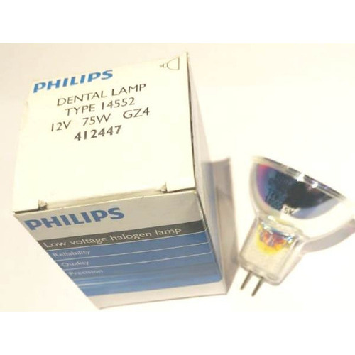 Lampara Dicroica 12v 75w Gz4 14552 Philips Dental Color de la luz Blanco