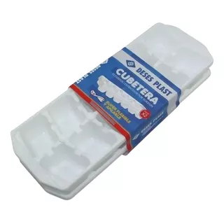Cubeteras Pack X 2 Deses Plast Flexible Apilable 12 Cubitos Color Blanco