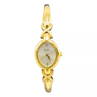 Reloj Bulova Brasalete Dorado Acero Mujer