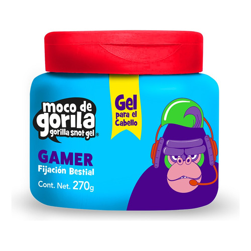 Gel Infantil Para Cabello Gamer Moco De Gorila 0 270 Grs