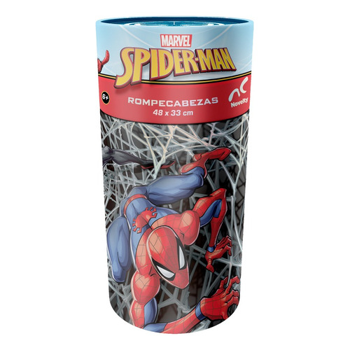 Rompecabezas Infantil Spiderman Cilindro 60pz
