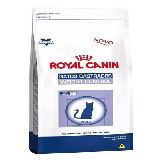 Alimento Royal Canin Veterinary Care Nutrition Feline Gatos Castrados Weight Control adulto sabor mix en bolsa de 8kg