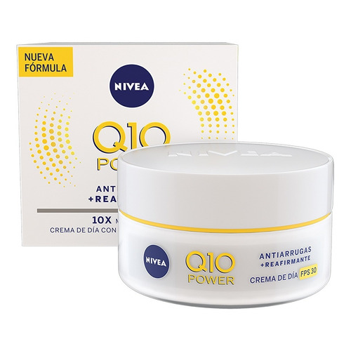 Crema Facial Nivea Q10 Antiarrugas Reafirmante Fps30 50 Ml