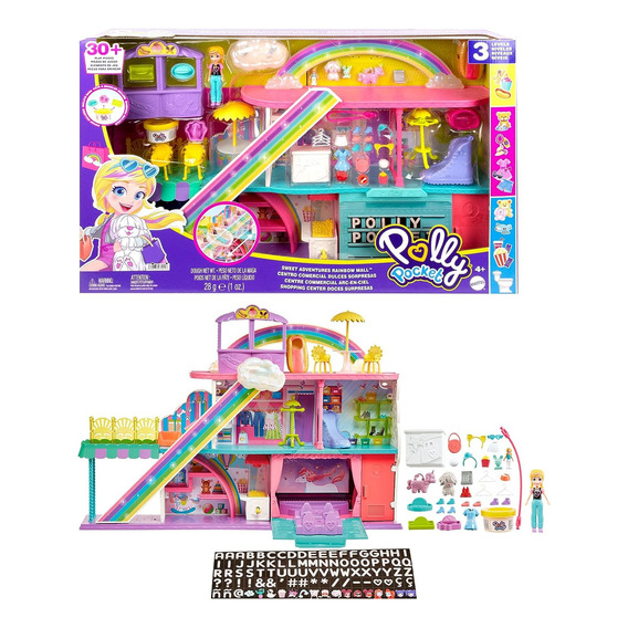 Polly Pocket Centro Comercial De Dulces Sorpresas Set Juego