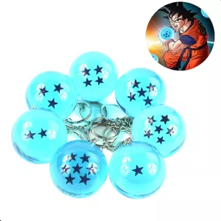 Set 7 Esferas Del Dragon Llaveros Dragon Ball 2.7cm Moda