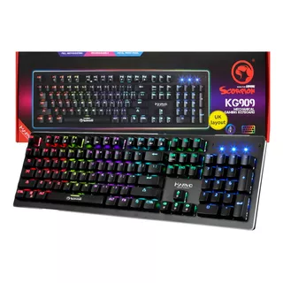 Teclado Gamer Mecânico Scorpion Iluminação Colorida Rgb