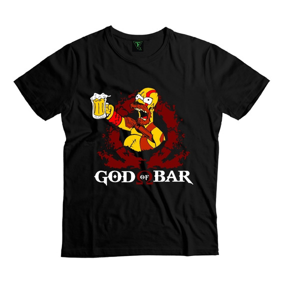 Polera God Of War Homero Simpson Cerveza Hombre Mujer