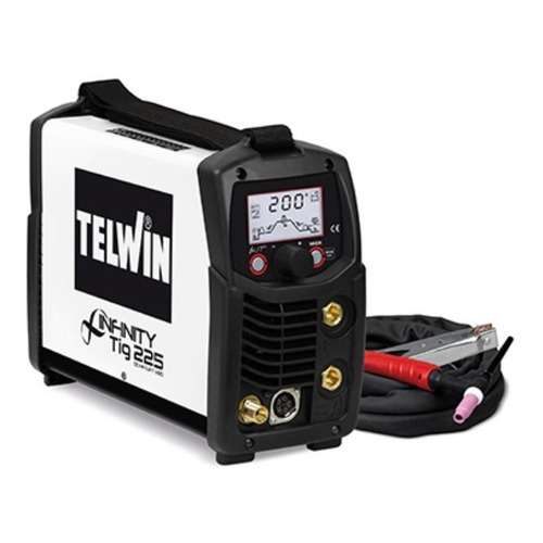 Soldador Telwin + Accesorios Soldadura Tig 225 Dc/hf Color Blanco/Negro Frecuencia 50 Hz/60 Hz